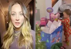 Kaley Cuoco shares pics from Christmas celebration with fiance Tom
 Pelphrey, daughter Matilda