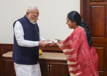 क्या महिला मोर्चा की राष्ट्रीय अध्यक्ष वनथी श्रीनिवासन ने प्रधानमंत्री मोदी से मुलाकात की?