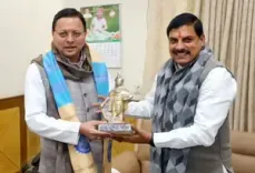Mohan Yadav-led BJP govt led a strong foundation for MP’s growth: Uttarakhand CM Dhami  