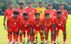 What squad has Naushad Moosa selected for the AFC U23 Asian Cup qualifiers?