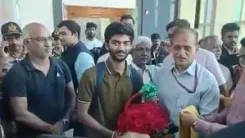 Newly-crowned World Chess Champion Gukesh gets rousing welcome in Chennai