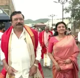 क्या अभिनेता जयराम परिवार संग तिरुपति पहुंचे और भगवान वेंकटेश के दर्शन किए?