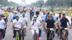 'Pedal towards a self-reliant India', Mansukh Mandaviya joins ‘Fit India – Sundays on Cycle’