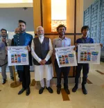What did PM Modi discuss with Indian students in Trinidad & Tobago?