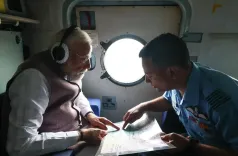 क्या पीएम मोदी ने हिमाचल के आपदा प्रभावित क्षेत्रों का हवाई दौरा किया और 1,500 करोड़ रुपए की आर्थिक सहायता की घोषणा की?