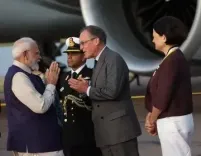 क्या प्रधानमंत्री मोदी लंदन पहुंचे? भव्य स्वागत हुआ