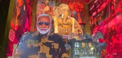 क्या सूरत के गणेश पंडाल में पहलगाम आतंकी हमले और ऑपरेशन सिंदूर का प्रदर्शन हो रहा है?