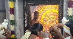 क्या तमिलनाडु के नरसिंहपुरम मंदिर में द्रौपदी अम्मन के लिए भव्य थाली समारोह आयोजित हुआ?
