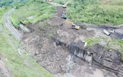 Are Train Services in the Northeast Affected by Landslides?