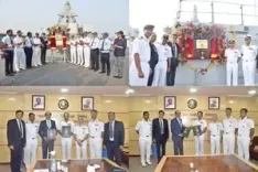 Two indigenously-built warships Nilgiri and Surat delivered to Indian Navy