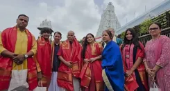 क्या विद्या बालन ने तिरुमाला मंदिर में भगवान वेंकटेश्वर के दर्शन किए?