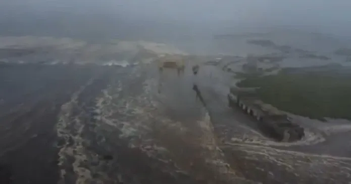 Did Tsunami Waves Strike Japan Following an 8.7-Magnitude Earthquake?