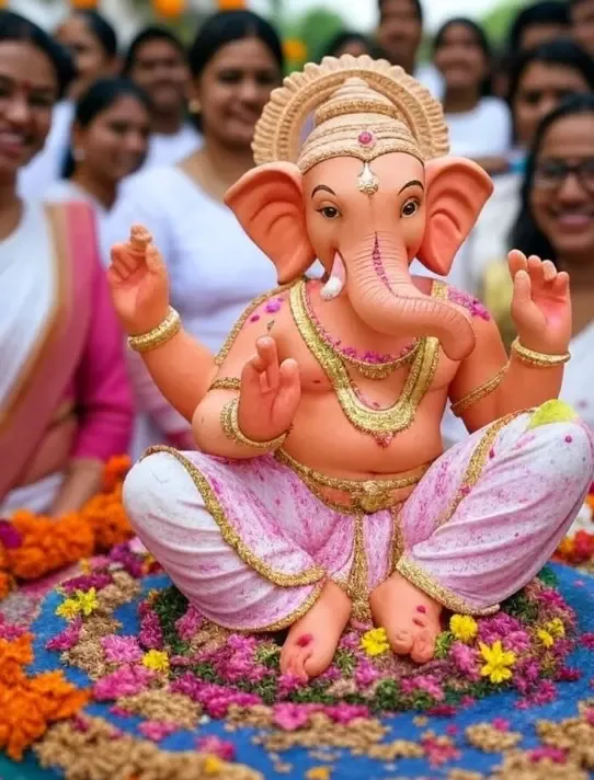 क्या विनायक चतुर्थी की पूर्व संध्या पर 7,400 से अधिक छात्रों ने नया विश्व रिकॉर्ड बनाया?